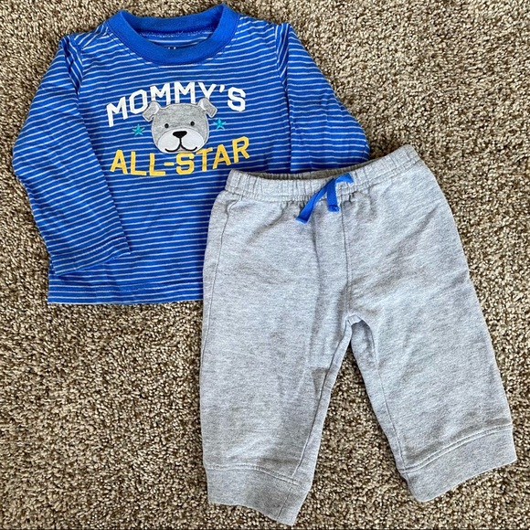 •GUC•Child of Mine By Carter’s Infant Boy Outfit💙 - Picture 1 of 11